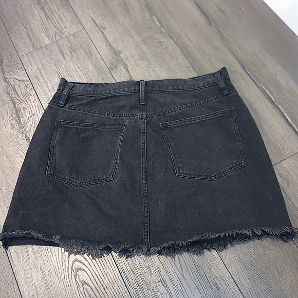 Madewell Rigid Denim A-Line Mini Skirt Lunar Size 31 - Picture 8 of 11